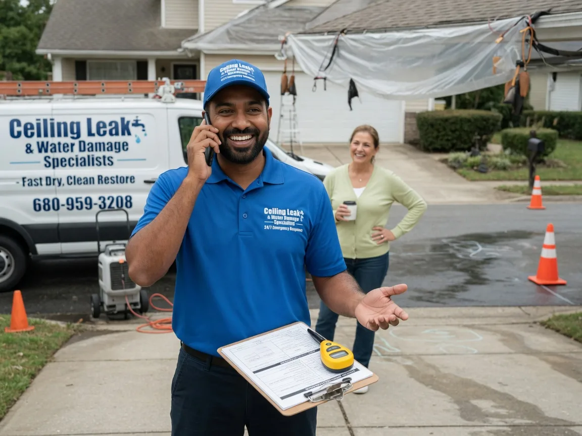 Ceiling Leak Cleanup Lemont, IL FAQs